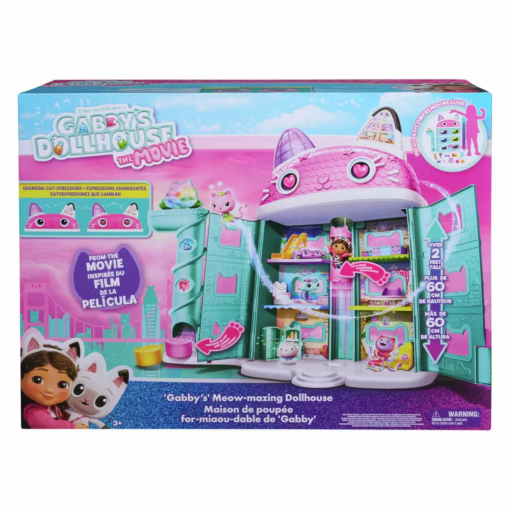 Gabby’s Dollhouse Meow-mazing Movie Dollhouse – 60cm Playset with Figures & Accessories